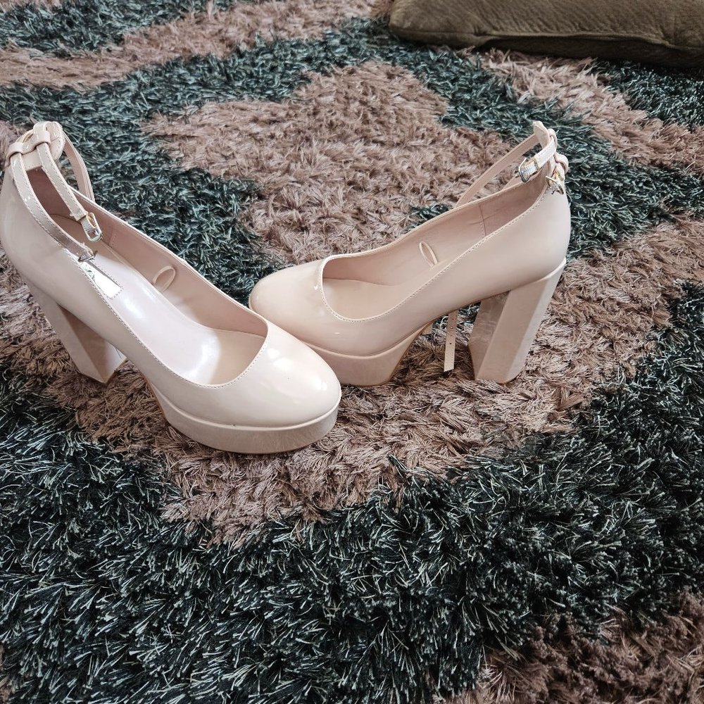 Primark platforms, size 11, tan